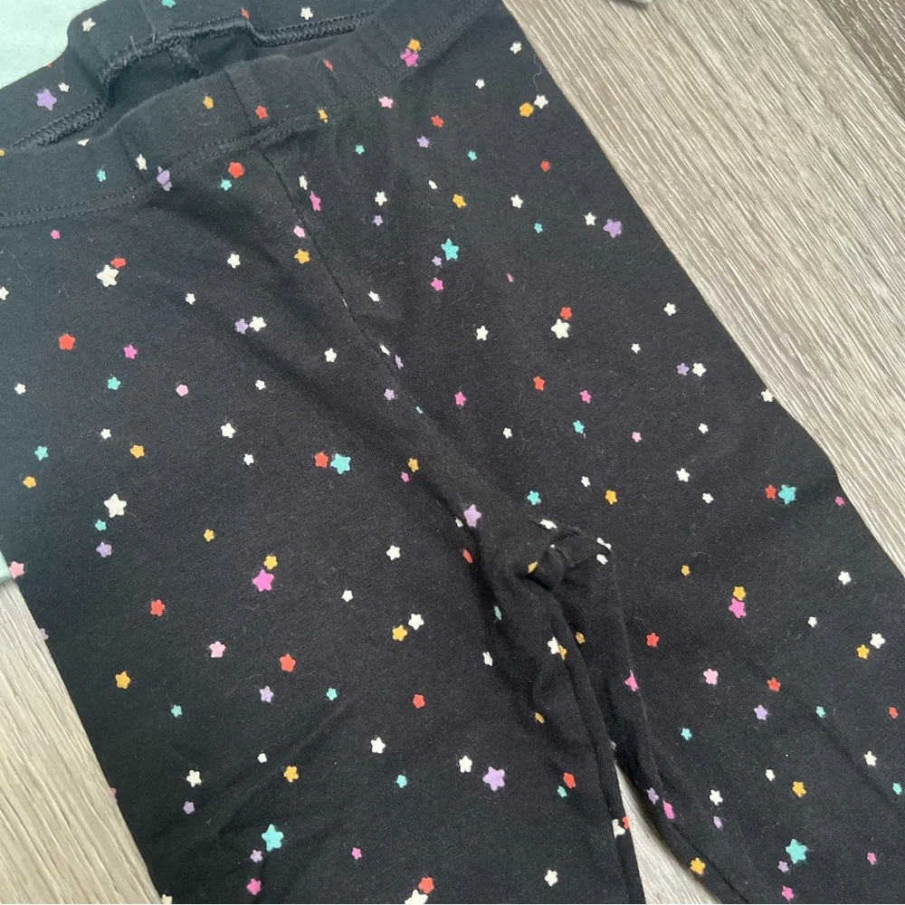 CAT AND JACK 2PC LONG SLEEVE SHIRT AND LEGGINGS BLUE STARS 18MO